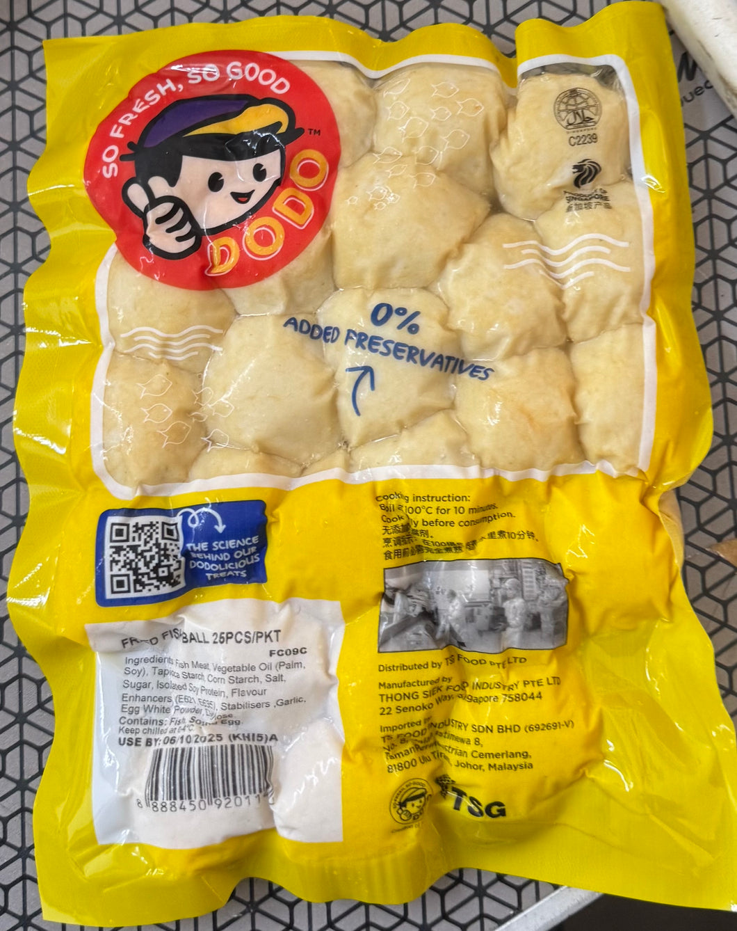 Dodo Fried Fish Ball 25pcs