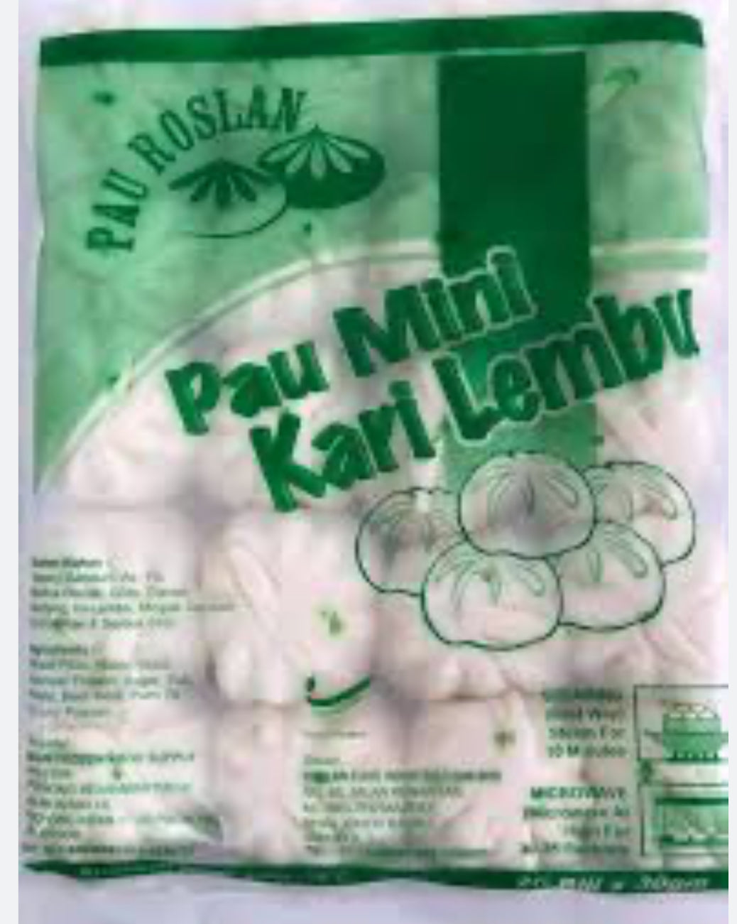 Pau Roslan Mini Kari Lembu 20pcs