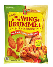 Load image into Gallery viewer, Bibik Choice Seasoned Mid-Joint &amp; Drummet 1kg
