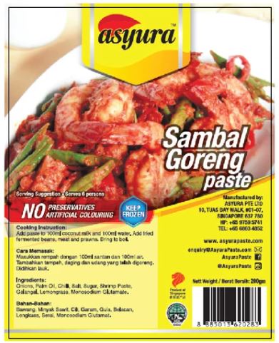 Paste Asyura - Sambal Goreng 280g