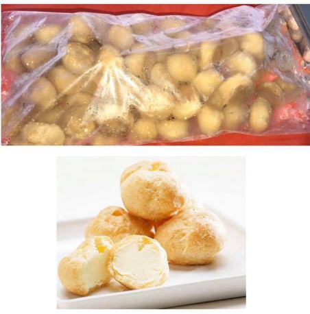 Cream Puff with Vanilla Filling 1kg (75-80pcs)