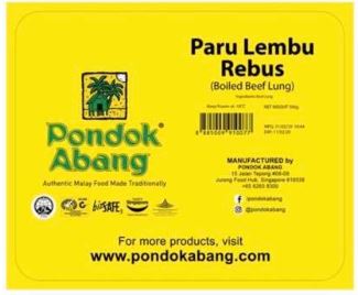 Pondok Abang Paru Rebus 500g