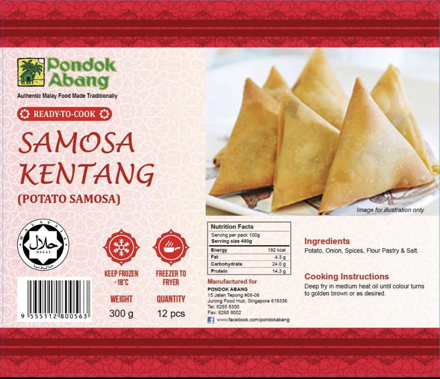 Pondok Abang Samosa Kentang 12pcs