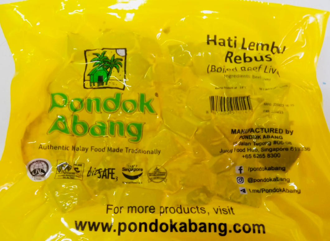 Pondok Abang Hati Lembu Rebus 500g